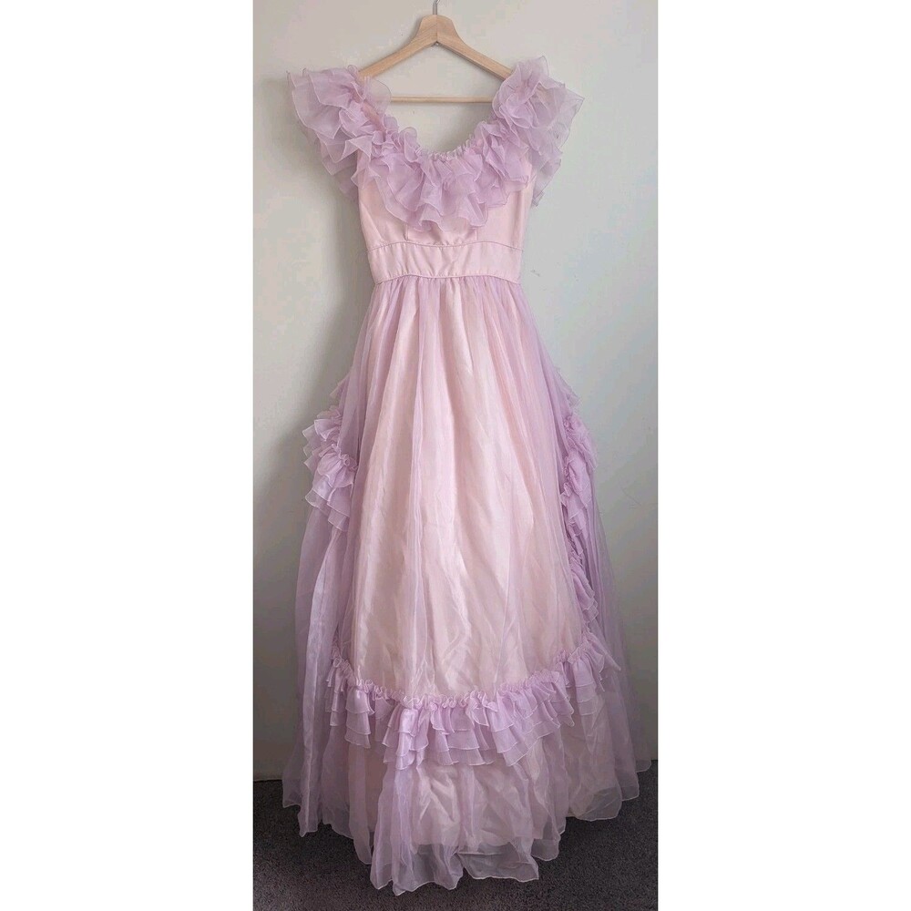 Vtg Mike Benet Ball Gown Nylon Tulle Ruffle Barbie Princess Cinderella Belle